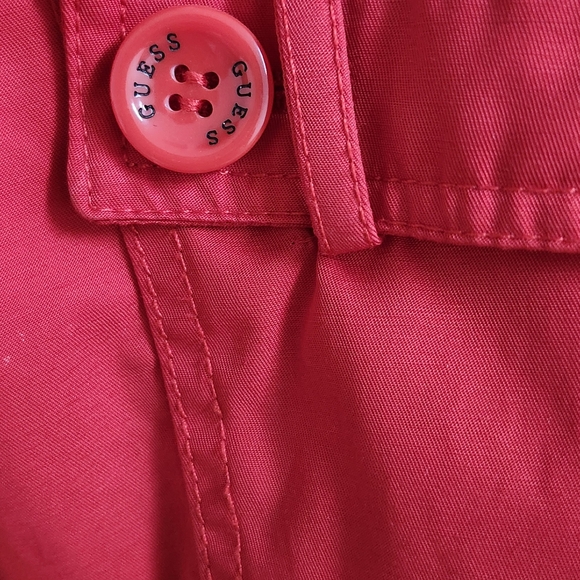 Guess red trench coat small - Picture 4 of 7